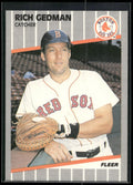 1989 Fleer #89 Rich Gedman