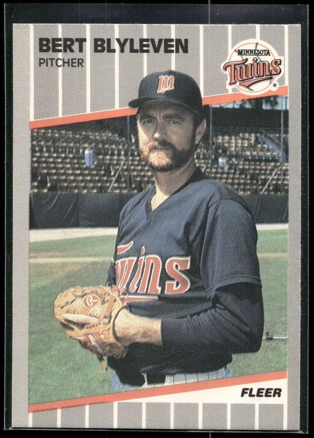 1989 Fleer #105 Bert Blyleven