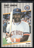 1989 Fleer #137 Chet Lemon