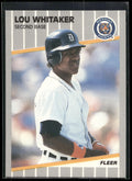 1989 Fleer #151 Lou Whitaker