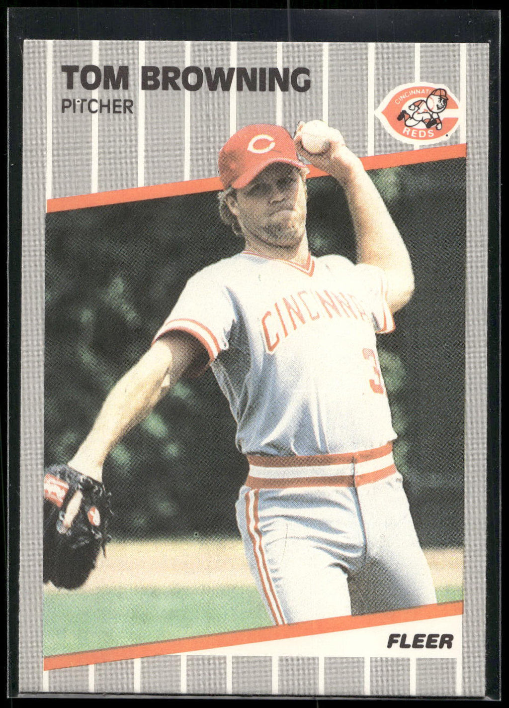 1989 Fleer #153 Tom Browning