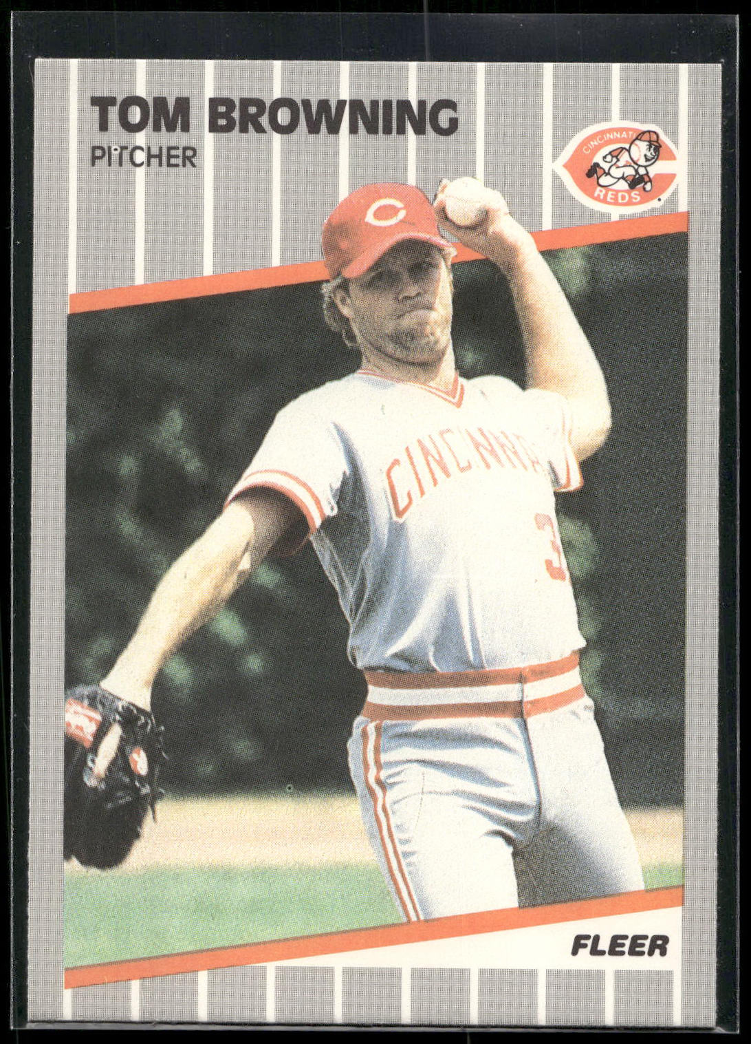 1989 Fleer #153 Tom Browning