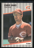 1989 Fleer #170 Chris Sabo