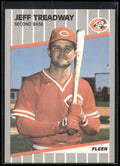 1989 Fleer #173a Jeff Treadway