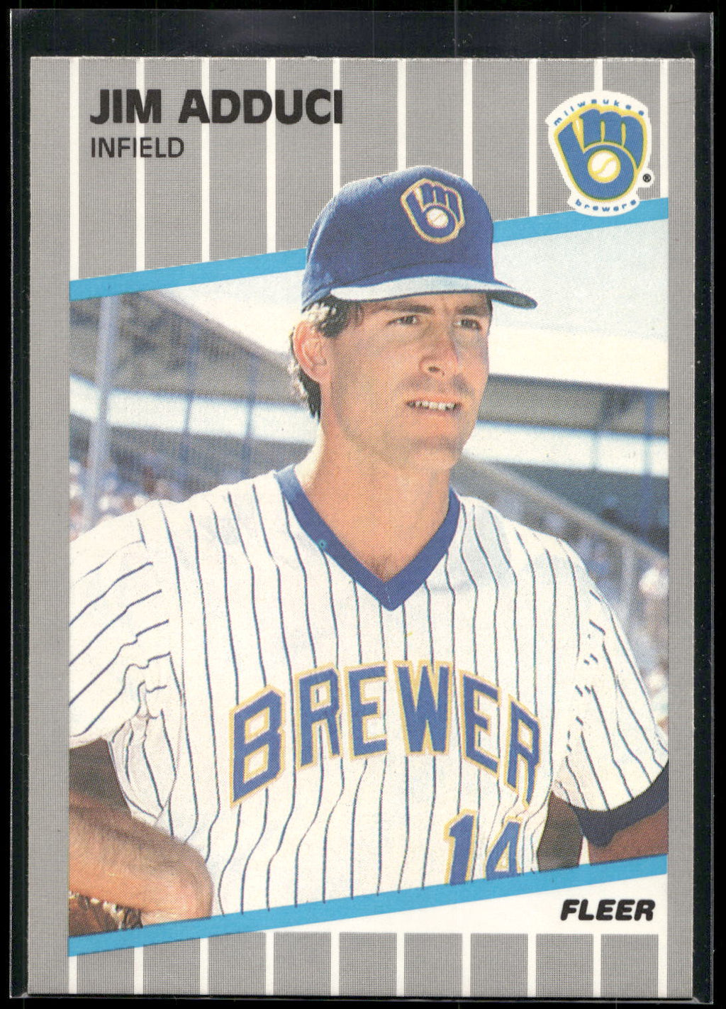 1989 Fleer #176 Jim Adduci