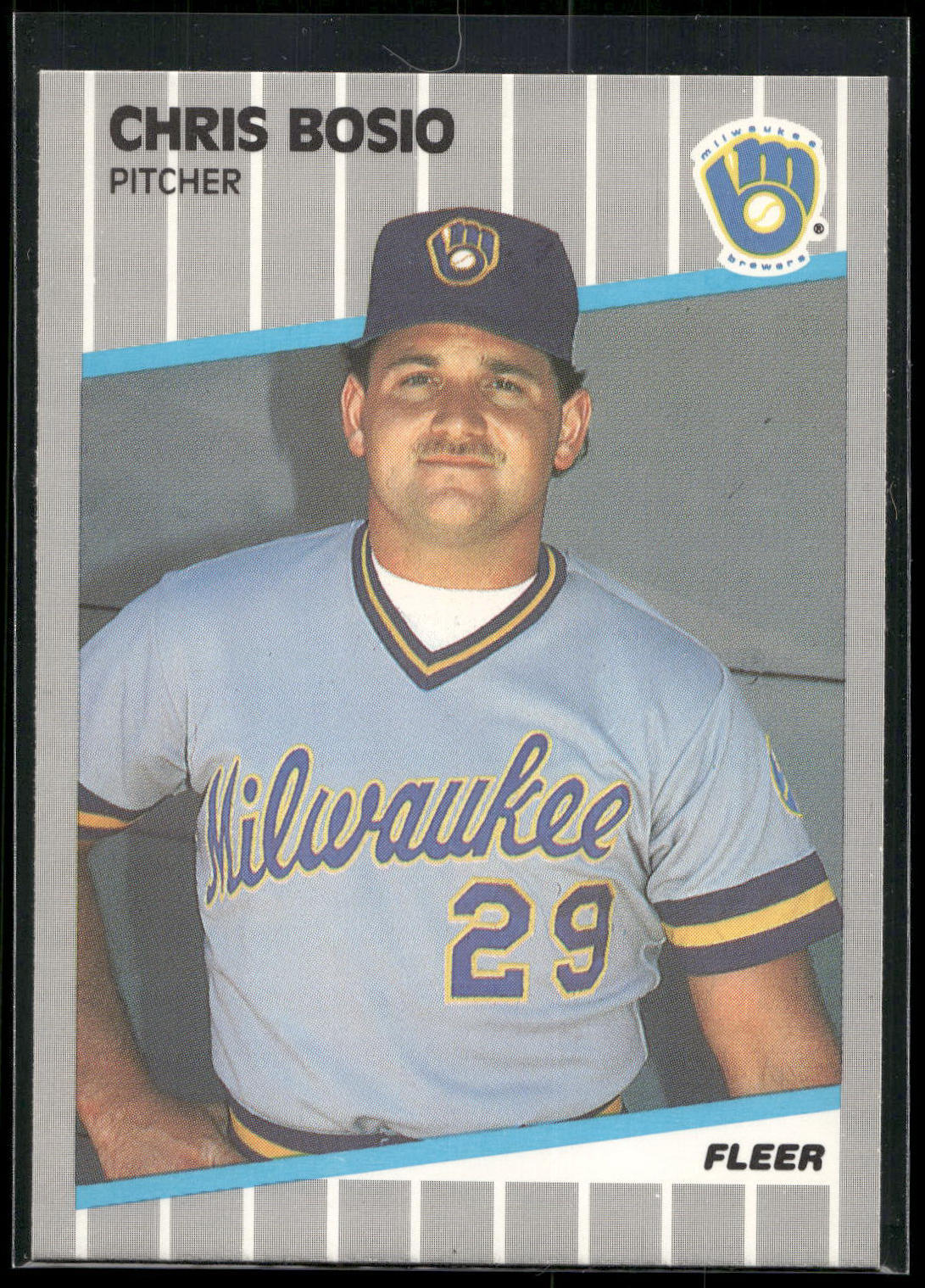 1989 Fleer #179 Chris Bosio