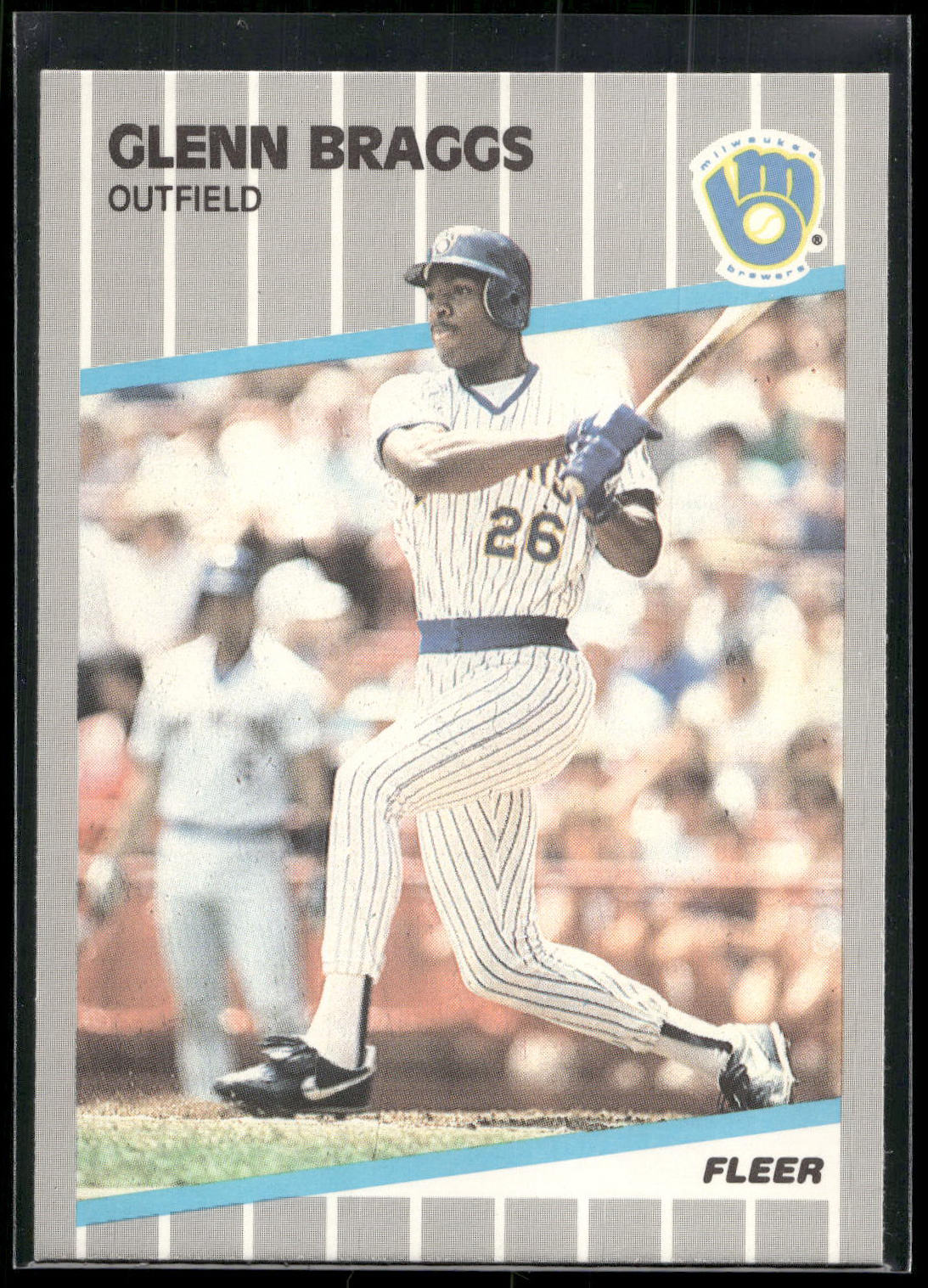 1989 Fleer #180 Glenn Braggs