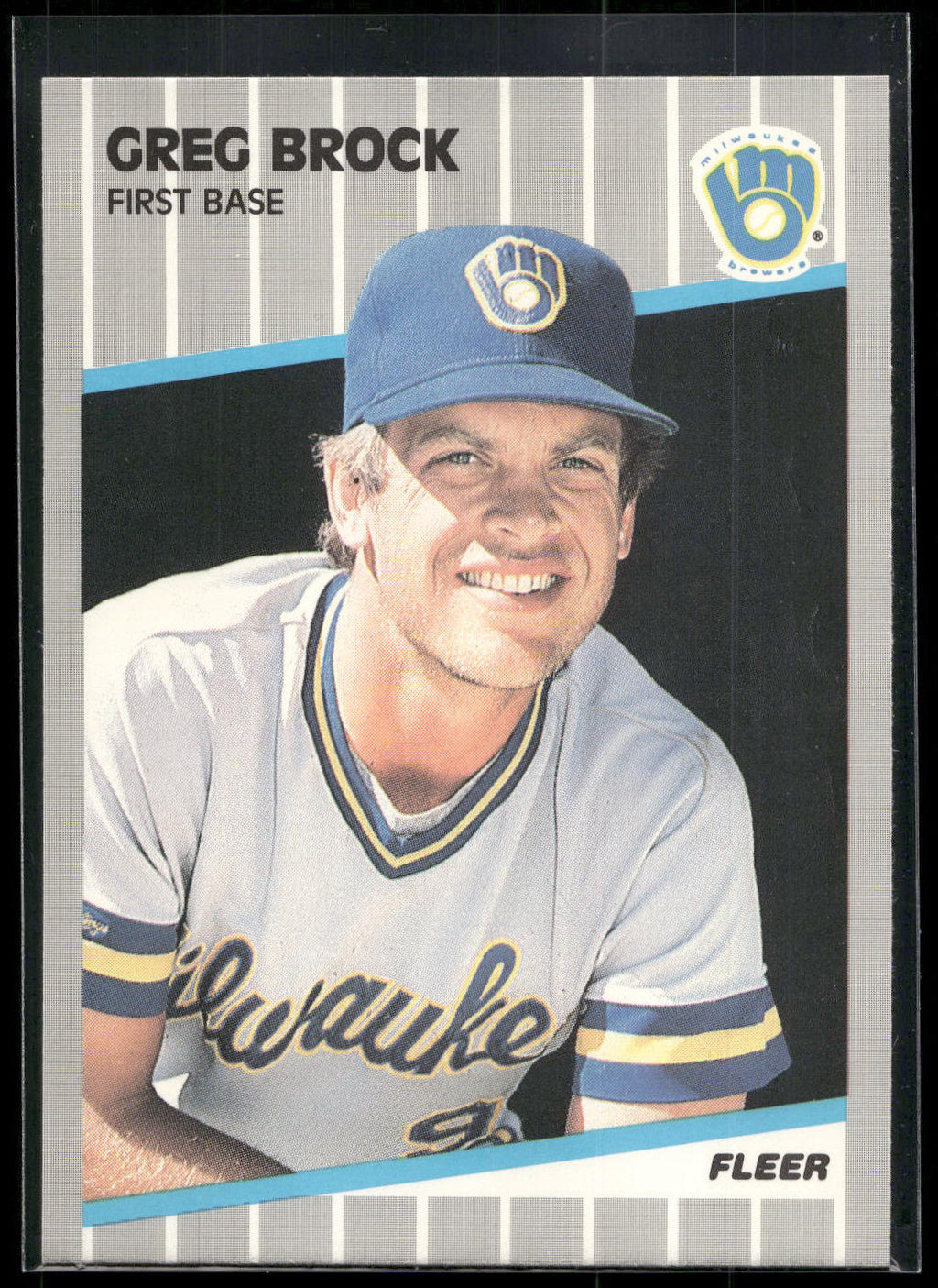 1989 Fleer #181 Greg Brock
