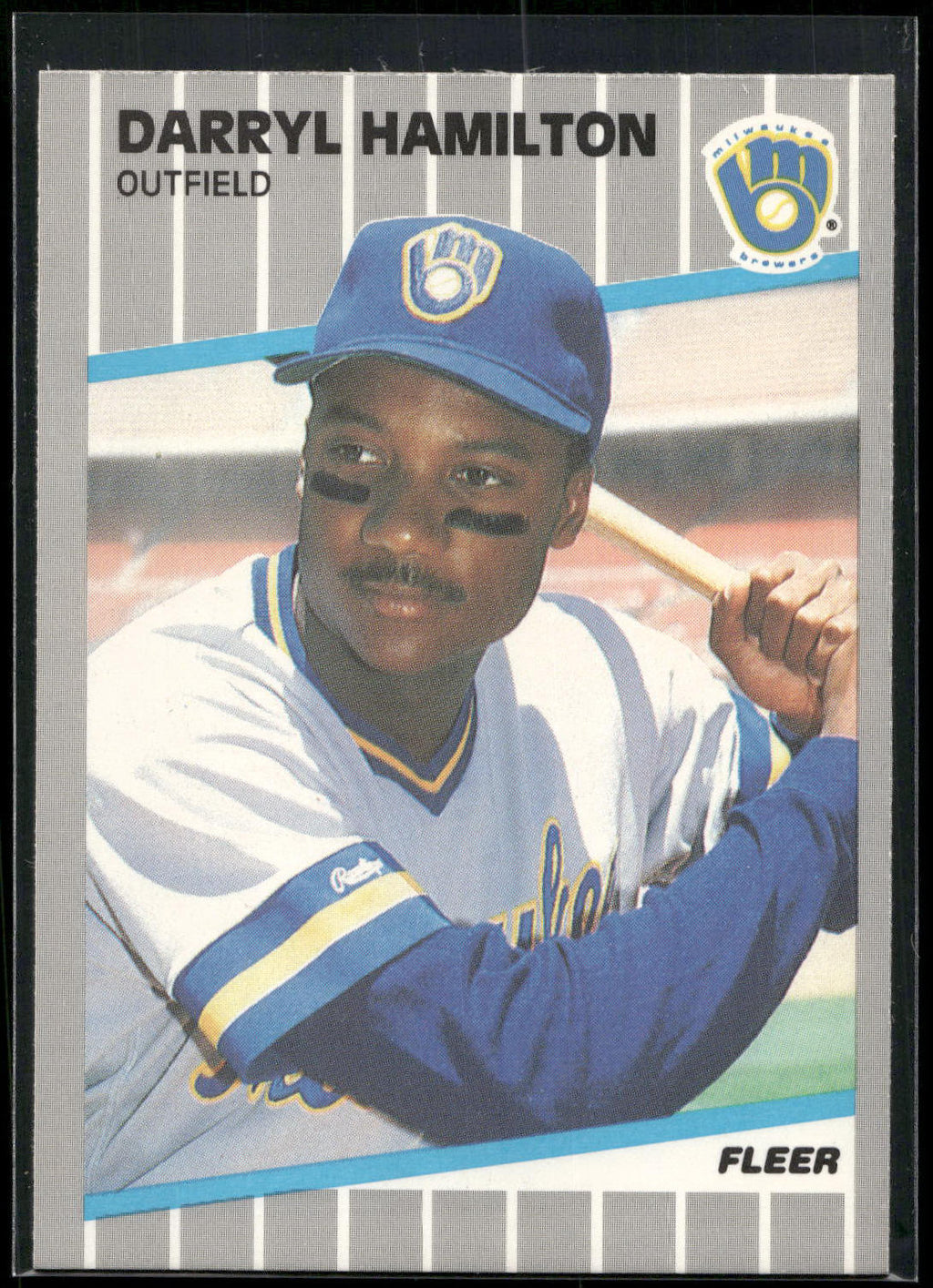 1989 Fleer #187 Darryl Hamilton