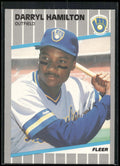 1989 Fleer #187 Darryl Hamilton