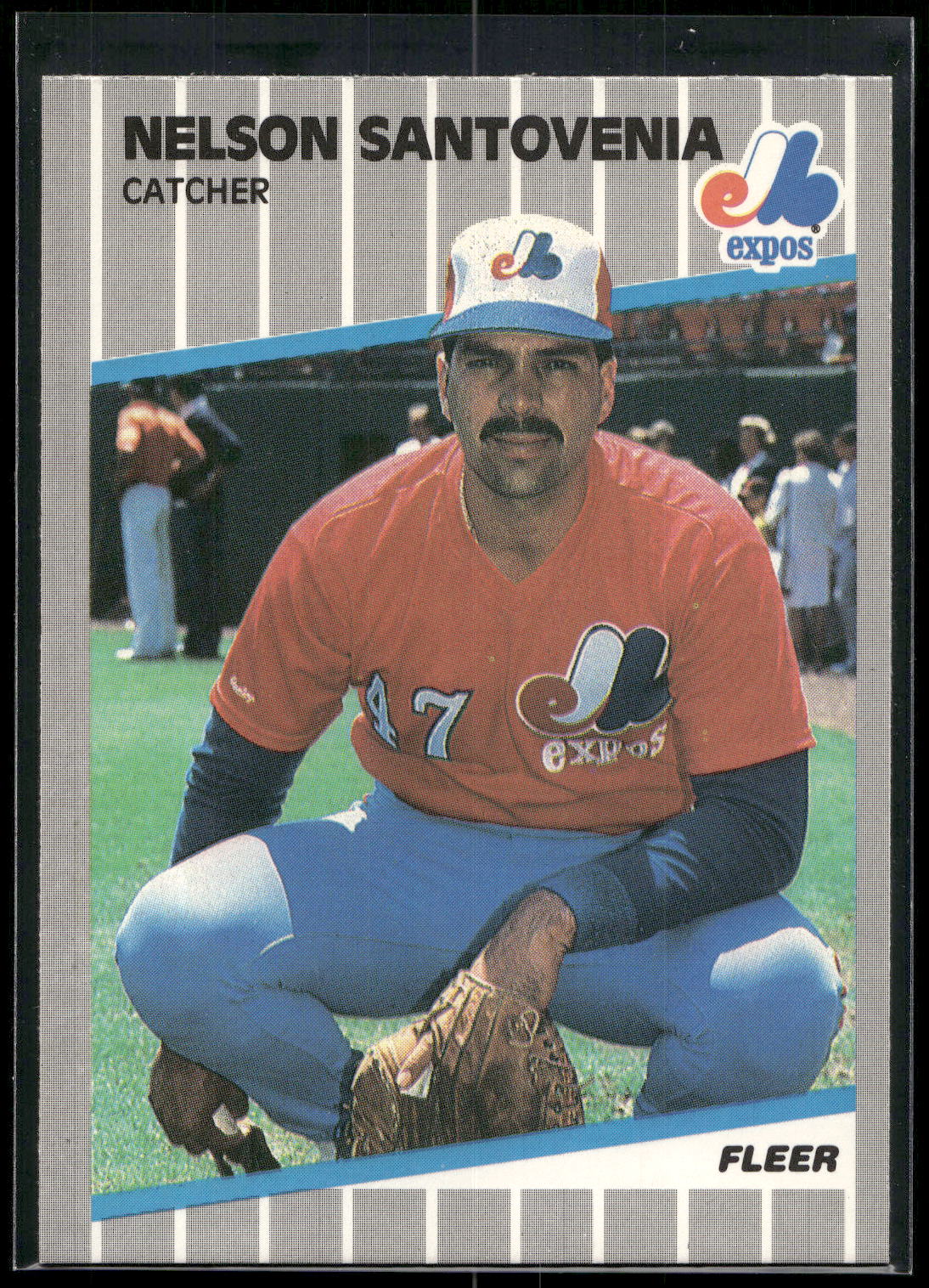 1989 Fleer #393 Nelson Santovenia