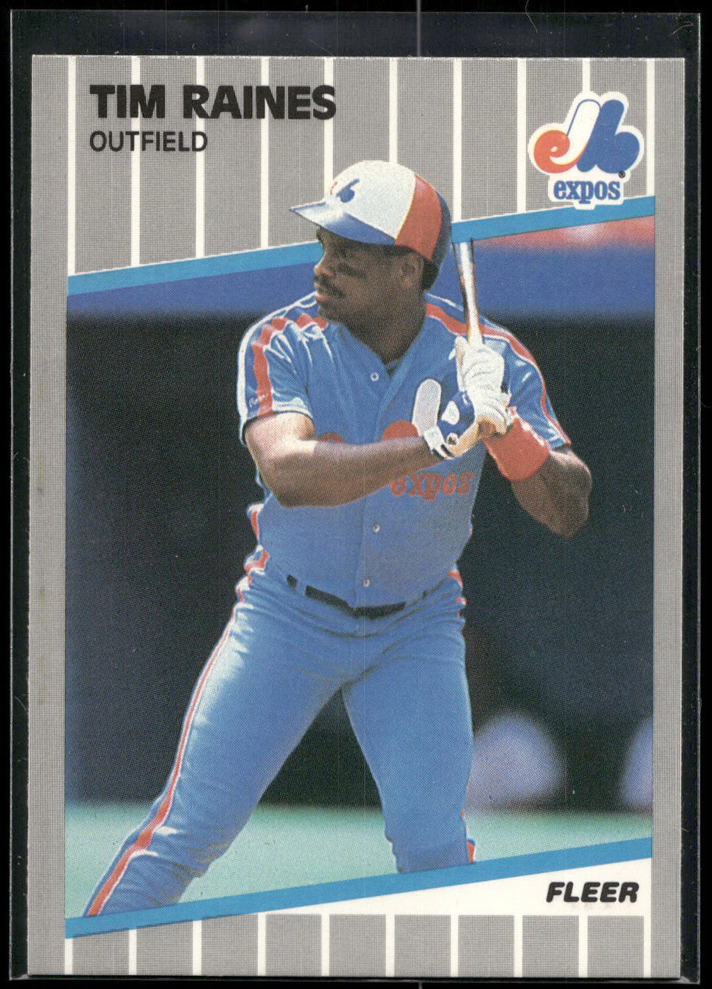 1989 Fleer #391 Tim Raines