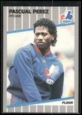 1989 Fleer #390 Pascual Perez