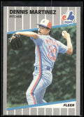 1989 Fleer #385 Dennis Martinez