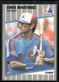 1989 Fleer #384 Dave Martinez