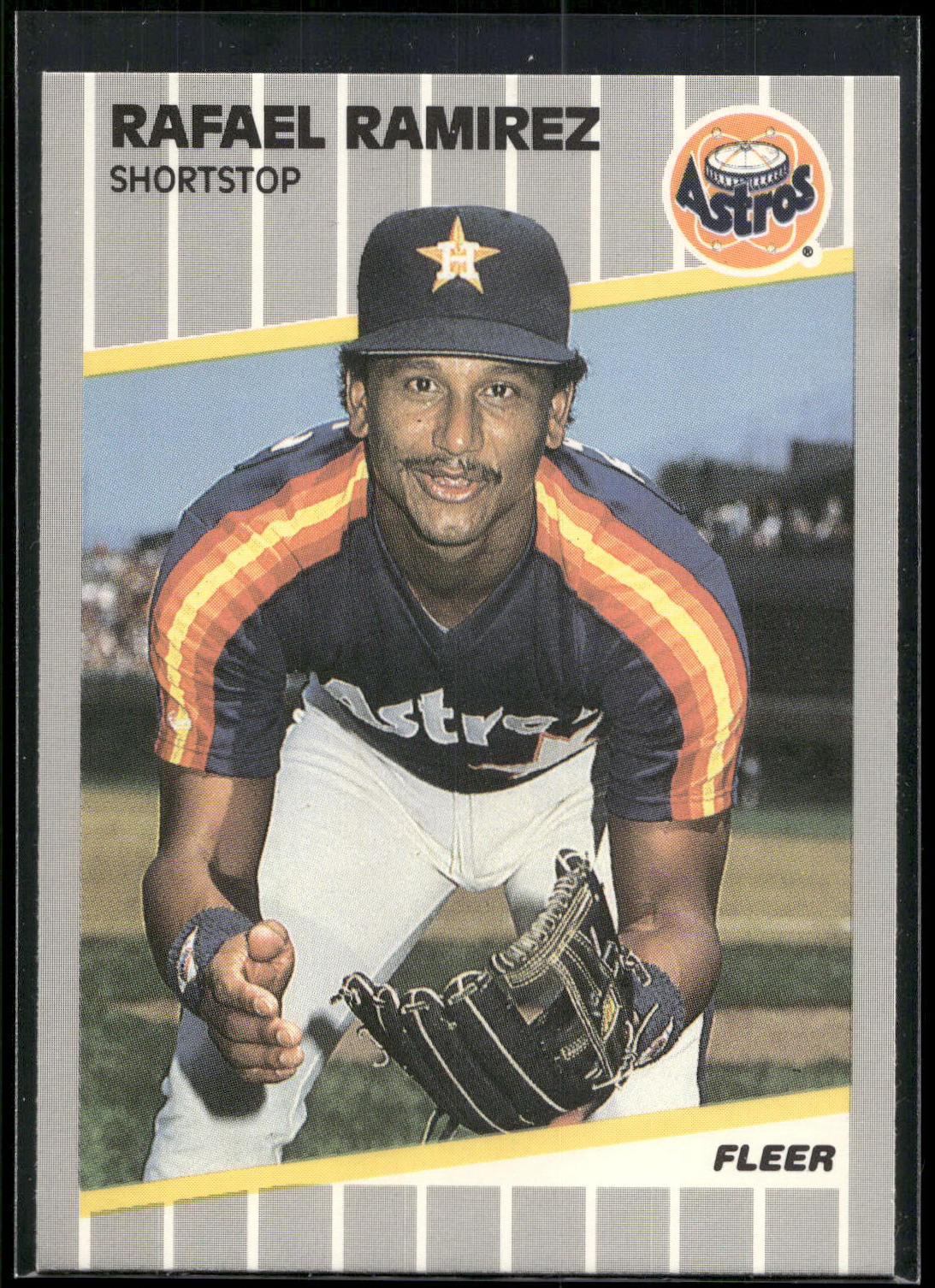 1989 Fleer #365 Rafael Ramirez