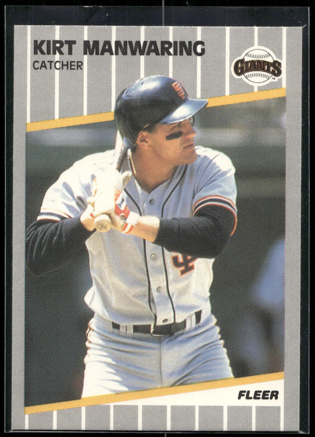 1989 Fleer #334 Kirt Manwaring