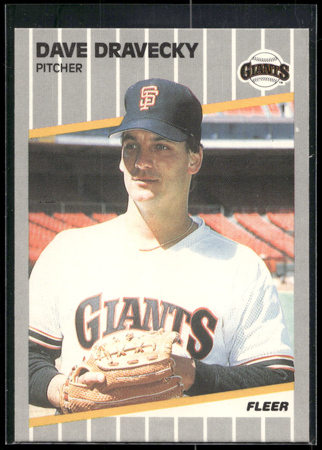 1989 Fleer #327 Dave Dravecky