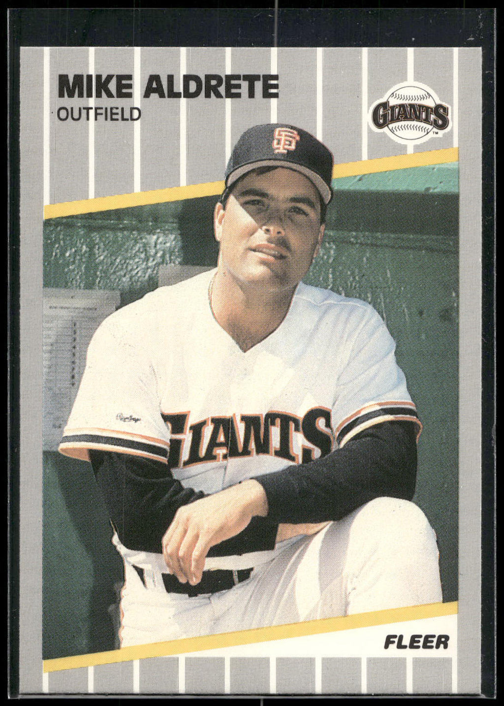1989 Fleer #323 Mike Aldrete