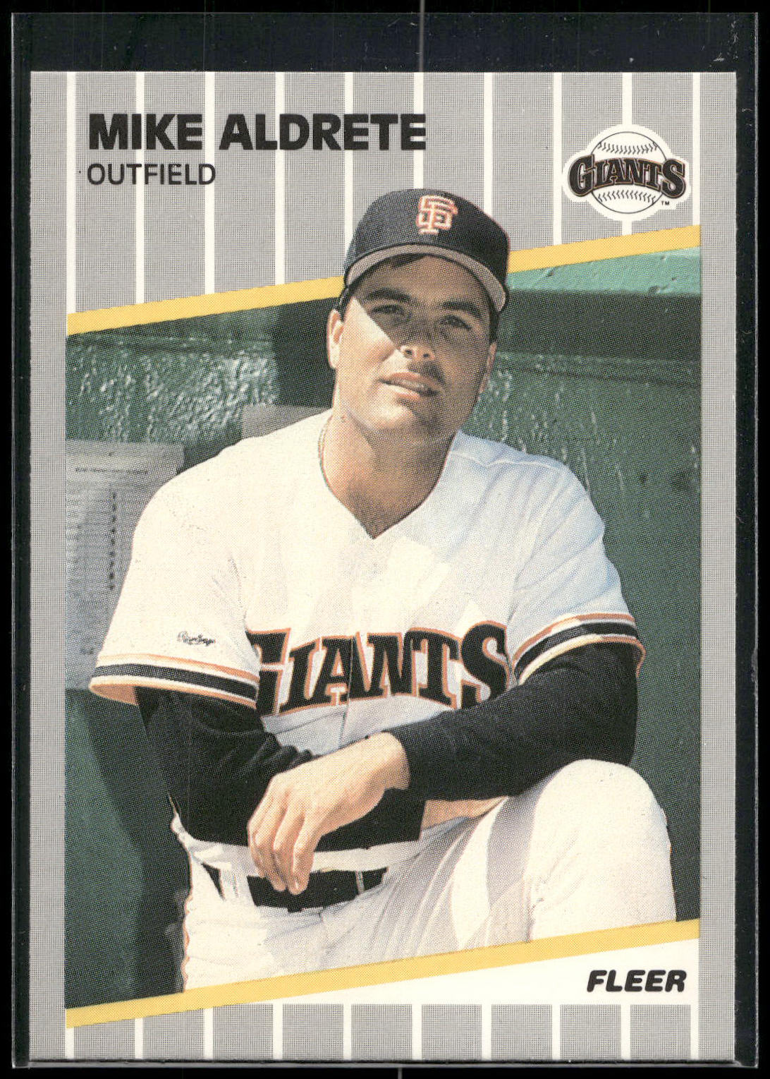 1989 Fleer #323 Mike Aldrete