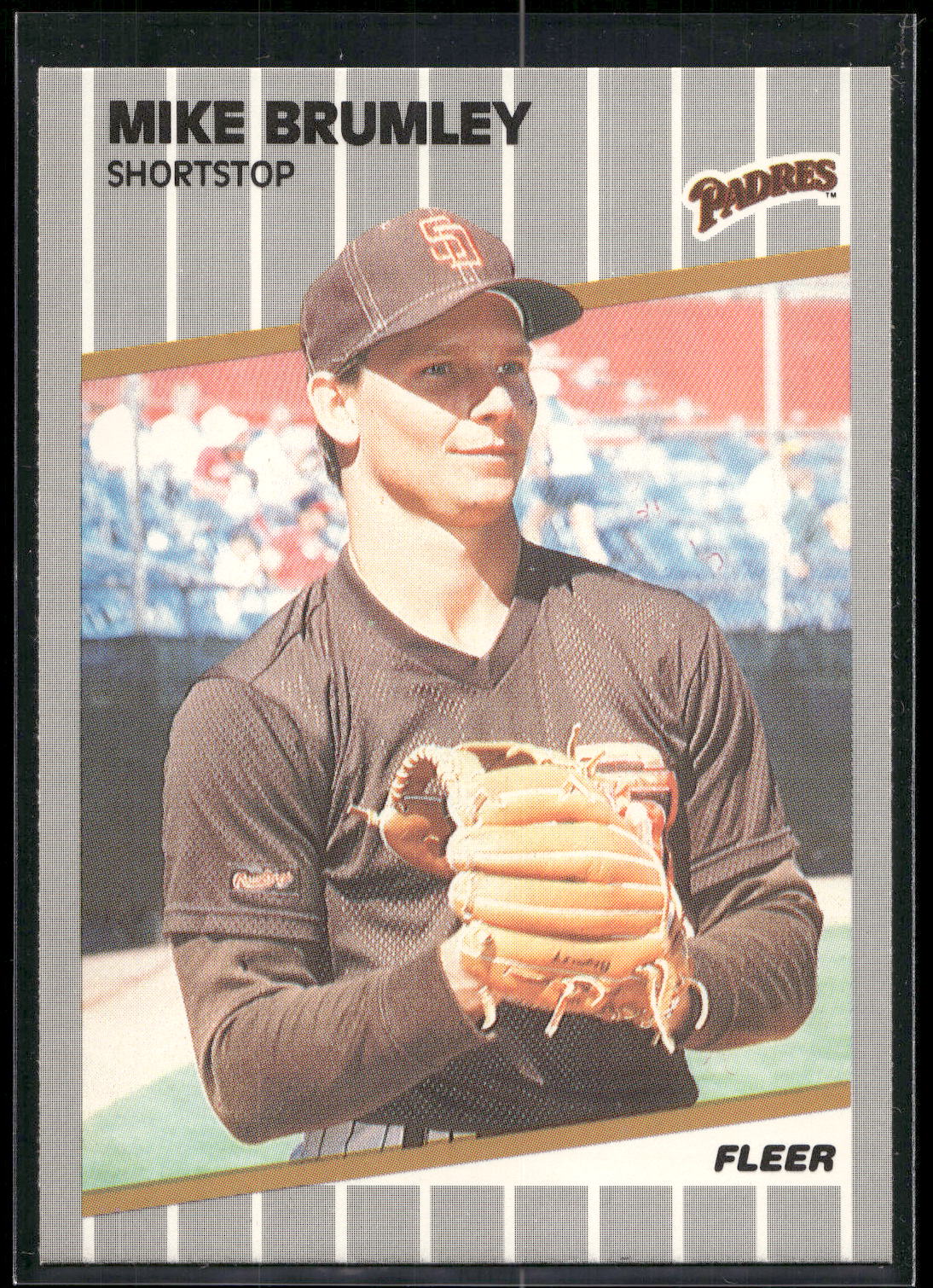 1989 Fleer #302 Mike Brumley