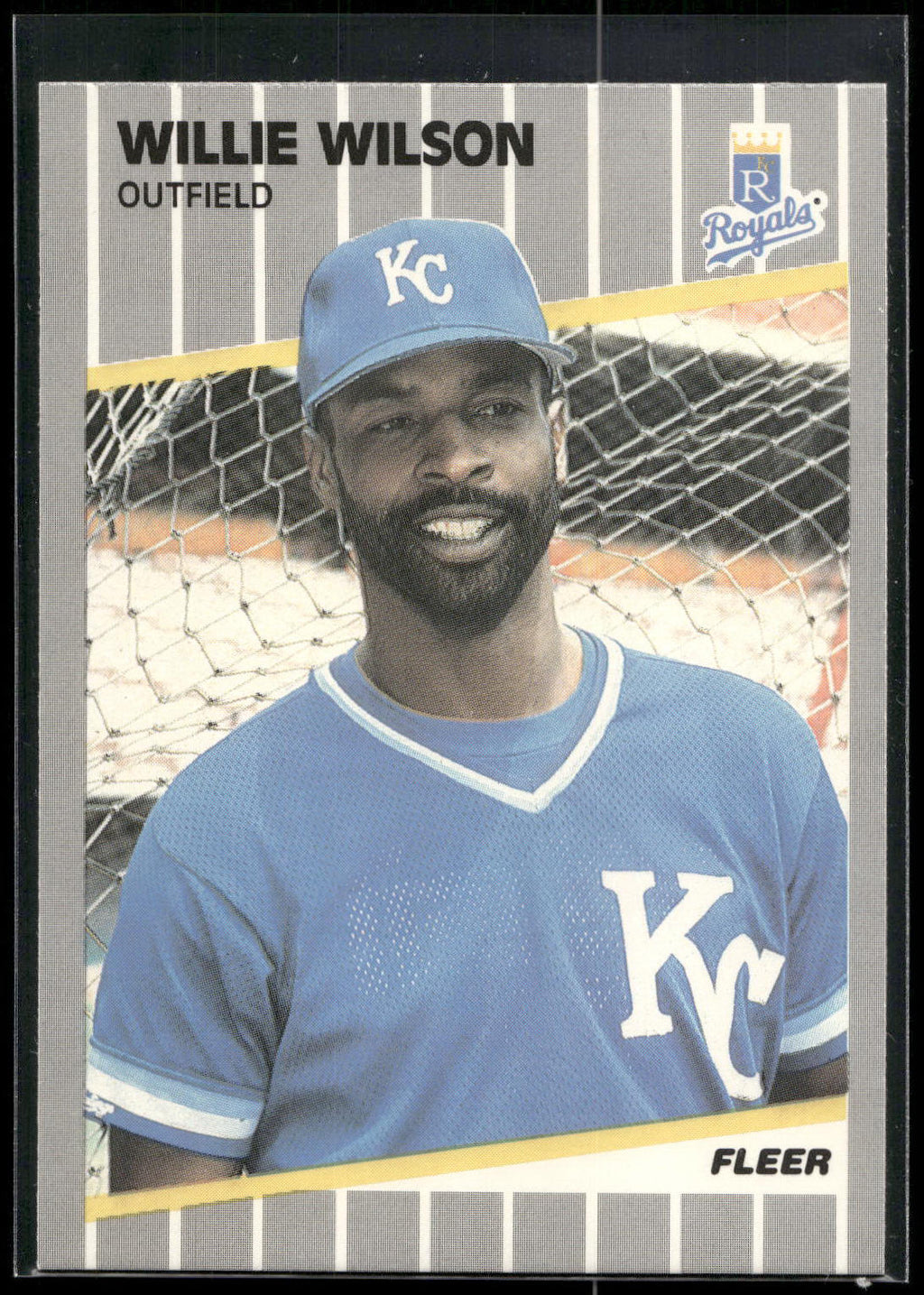 1989 Fleer #298 Willie Wilson