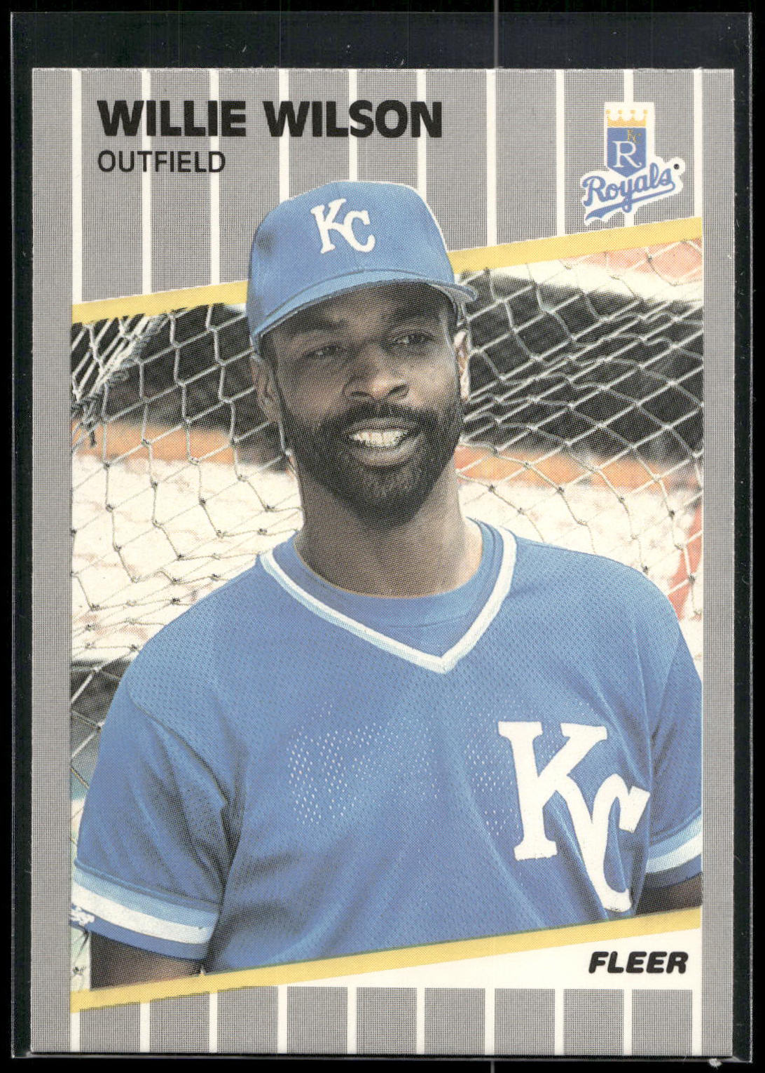1989 Fleer #298 Willie Wilson