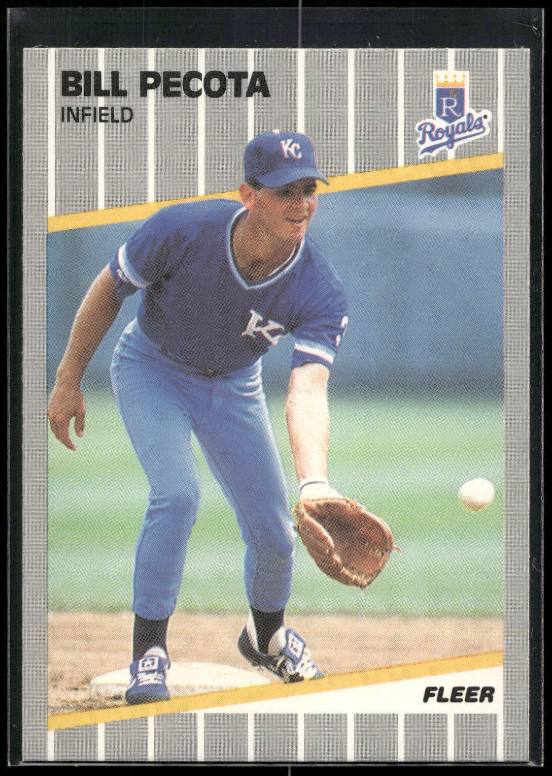 1989 Fleer #289 Bill Pecota