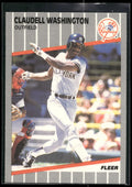 1989 Fleer #272 Claudell Washington