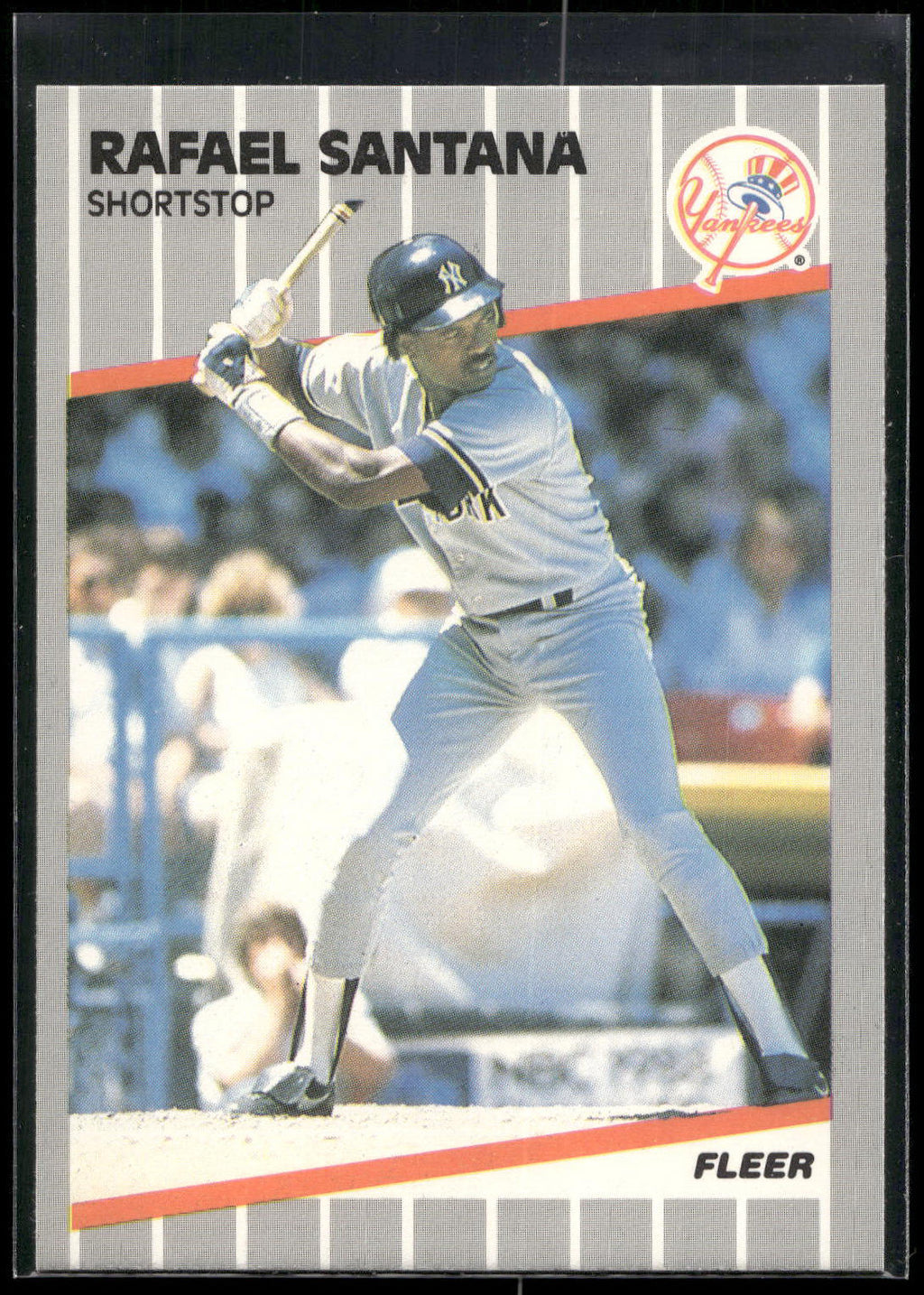1989 Fleer #268 Rafael Santana