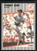 1989 Fleer #255 Tommy John