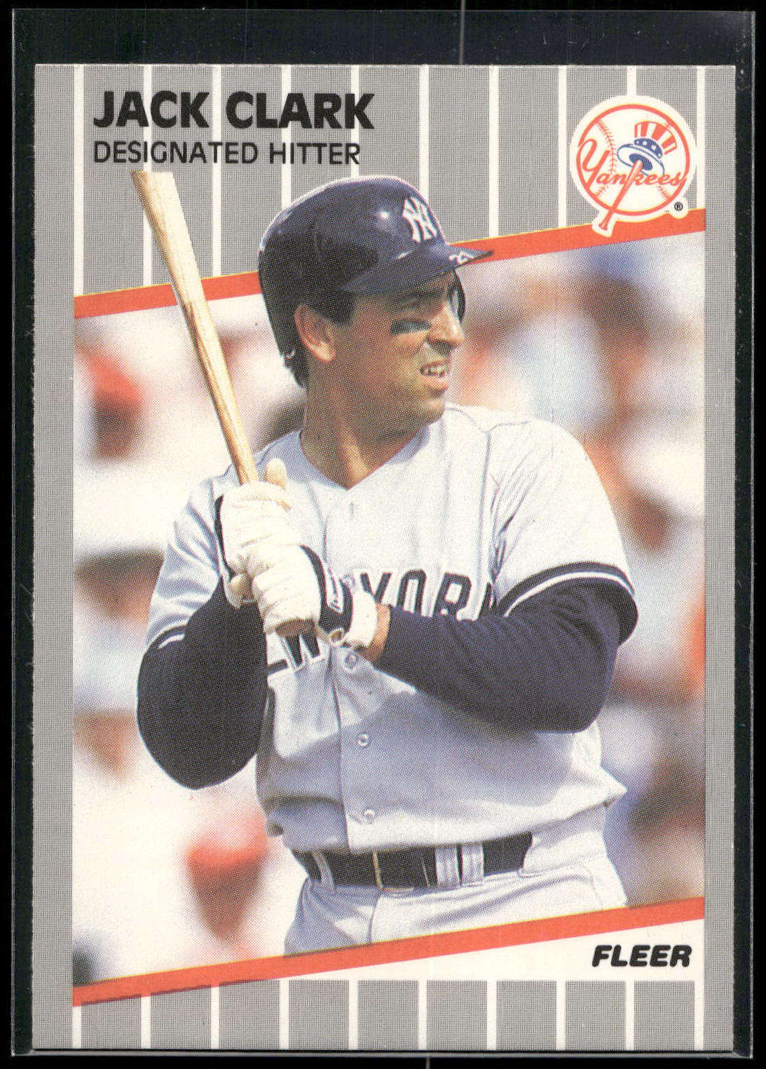 1989 Fleer #252 Jack Clark