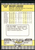 1989 Fleer #239 Nelson Liriano