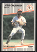 1989 Fleer #459 Jose Oquendo
