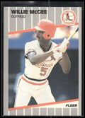 1989 Fleer #457 Willie McGee