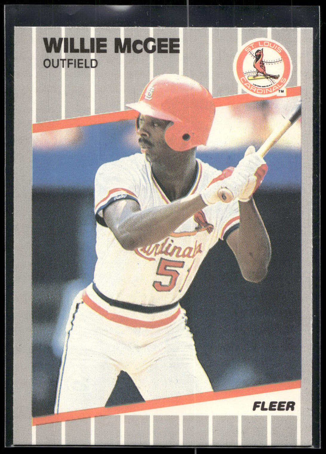 1989 Fleer #457 Willie McGee