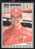 1989 Fleer #456 Greg Mathews