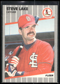 1989 Fleer #454 Steve Lake