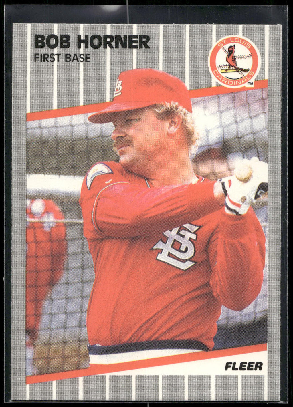 1989 Fleer #452 Bob Horner