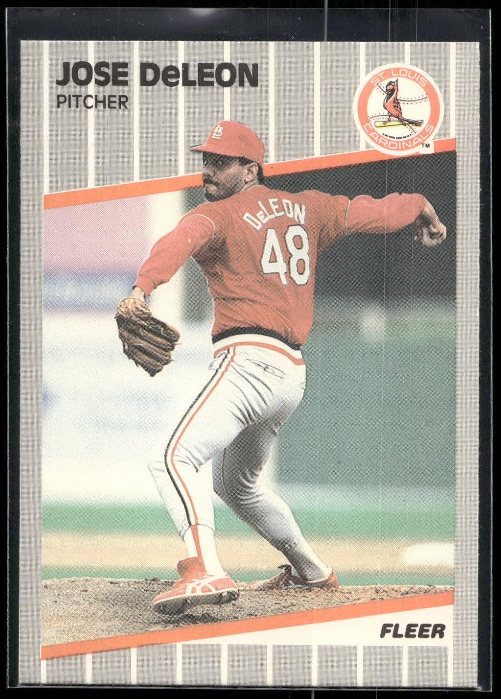 1989 Fleer #449 Jose DeLeon
