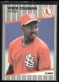 1989 Fleer #445 Vince Coleman