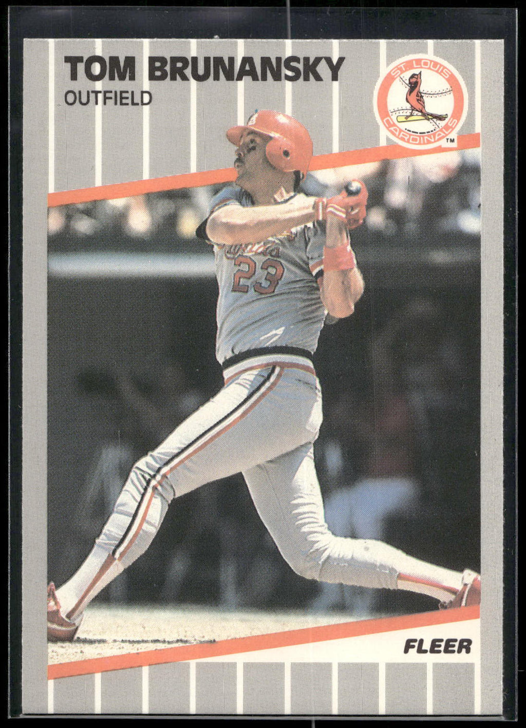 1989 Fleer #444 Tom Brunansky