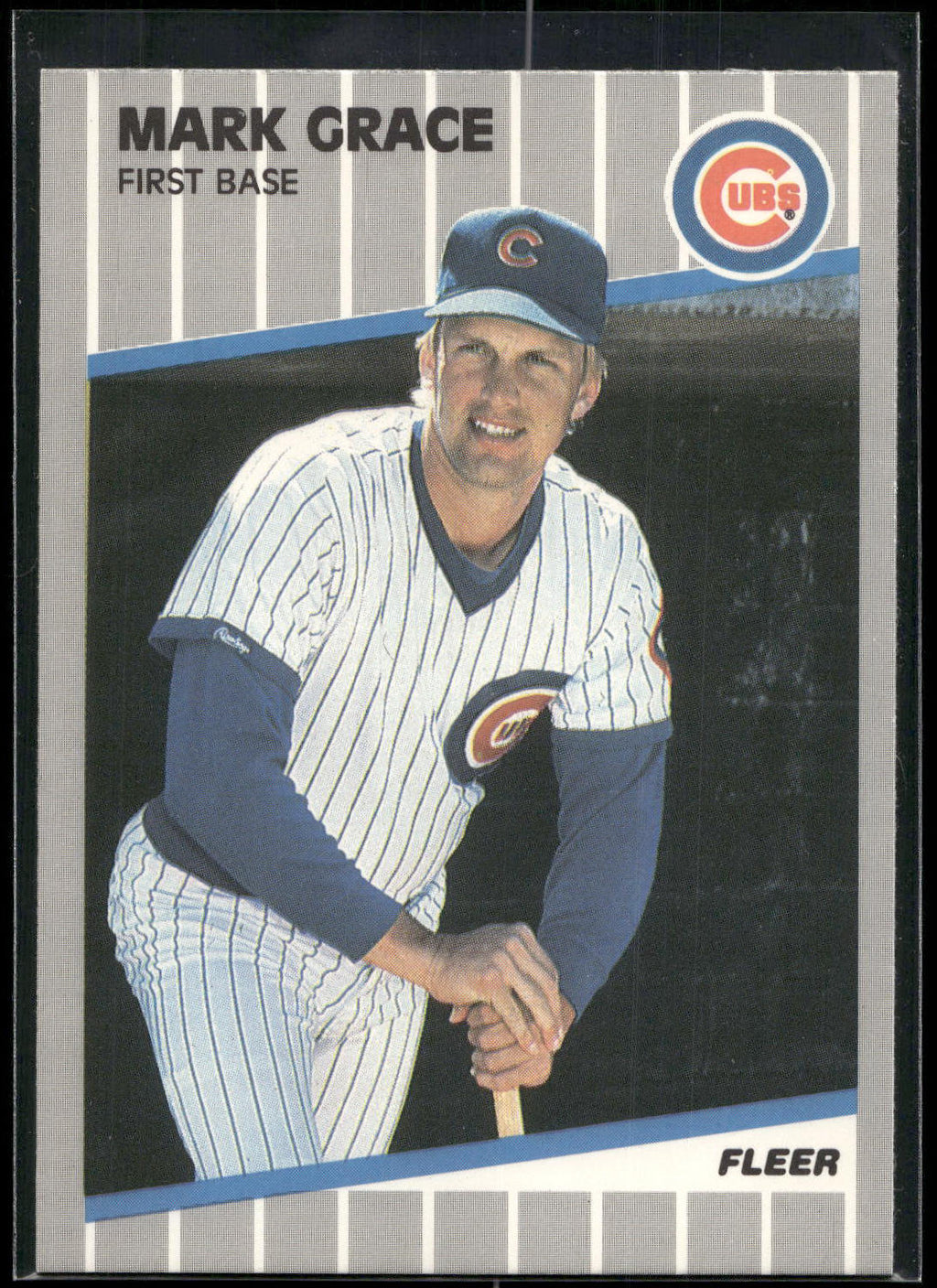1989 Fleer #426 Mark Grace