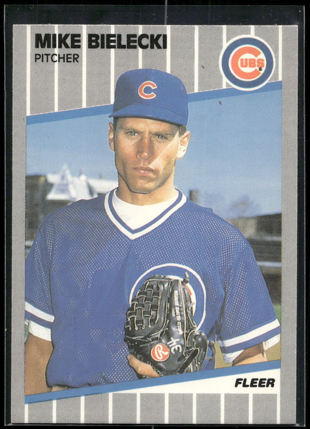 1989 Fleer #419 Mike Bielecki