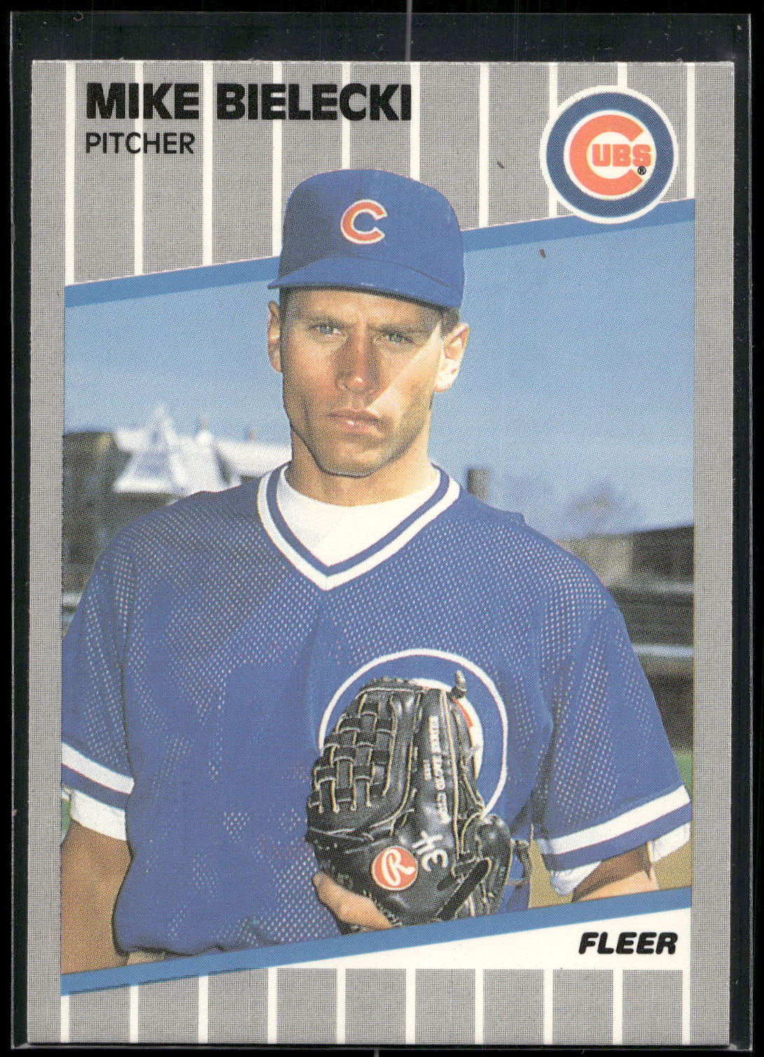 1989 Fleer #419 Mike Bielecki