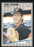 1989 Fleer #412 Cory Snyder