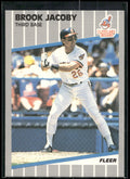 1989 Fleer #408 Brook Jacoby
