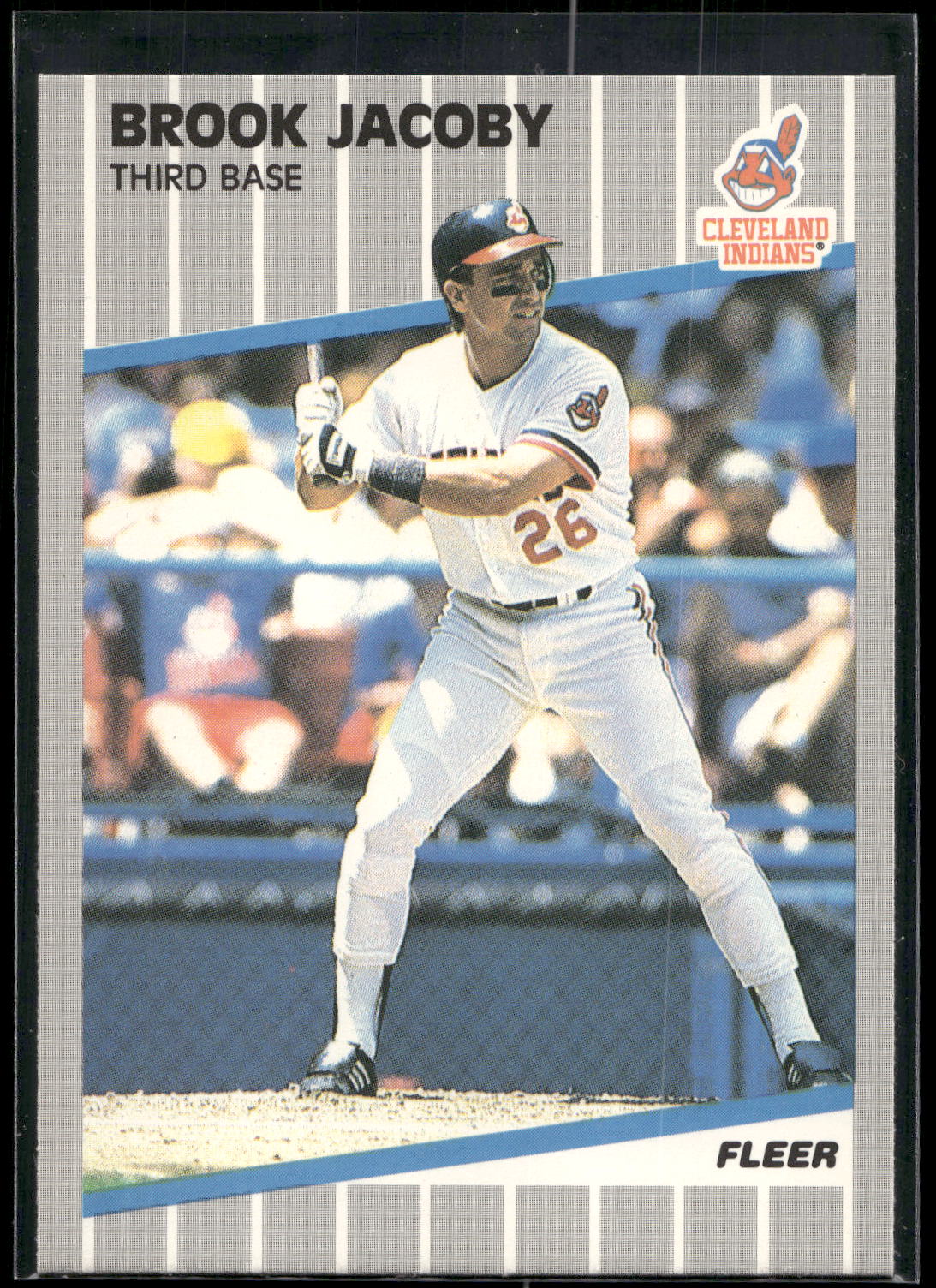 1989 Fleer #408 Brook Jacoby