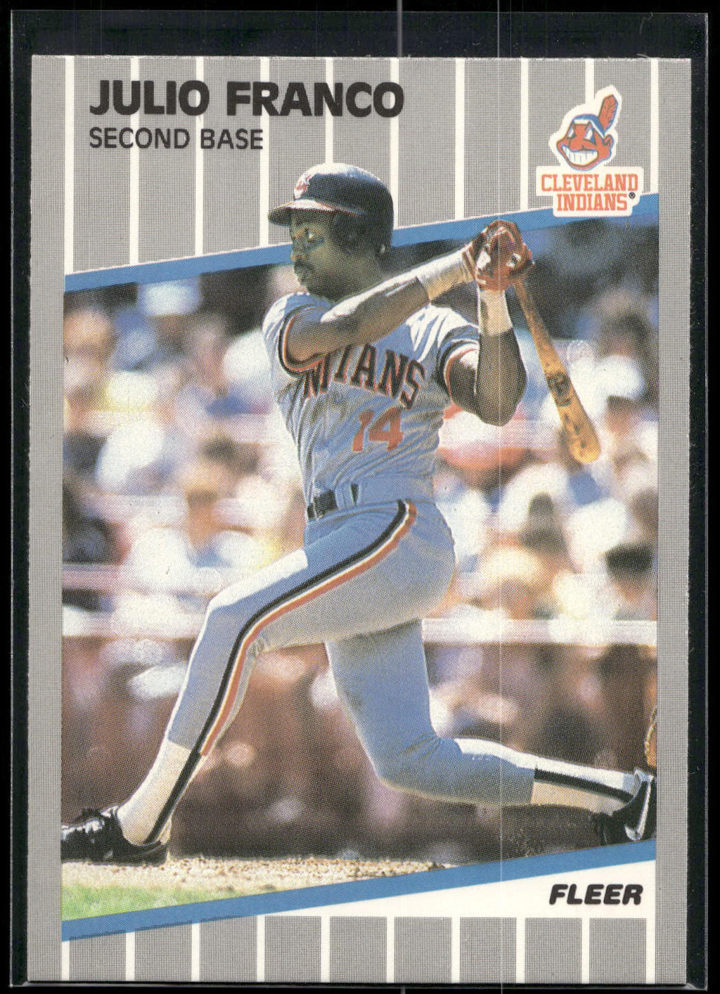 1989 Fleer #404 Julio Franco