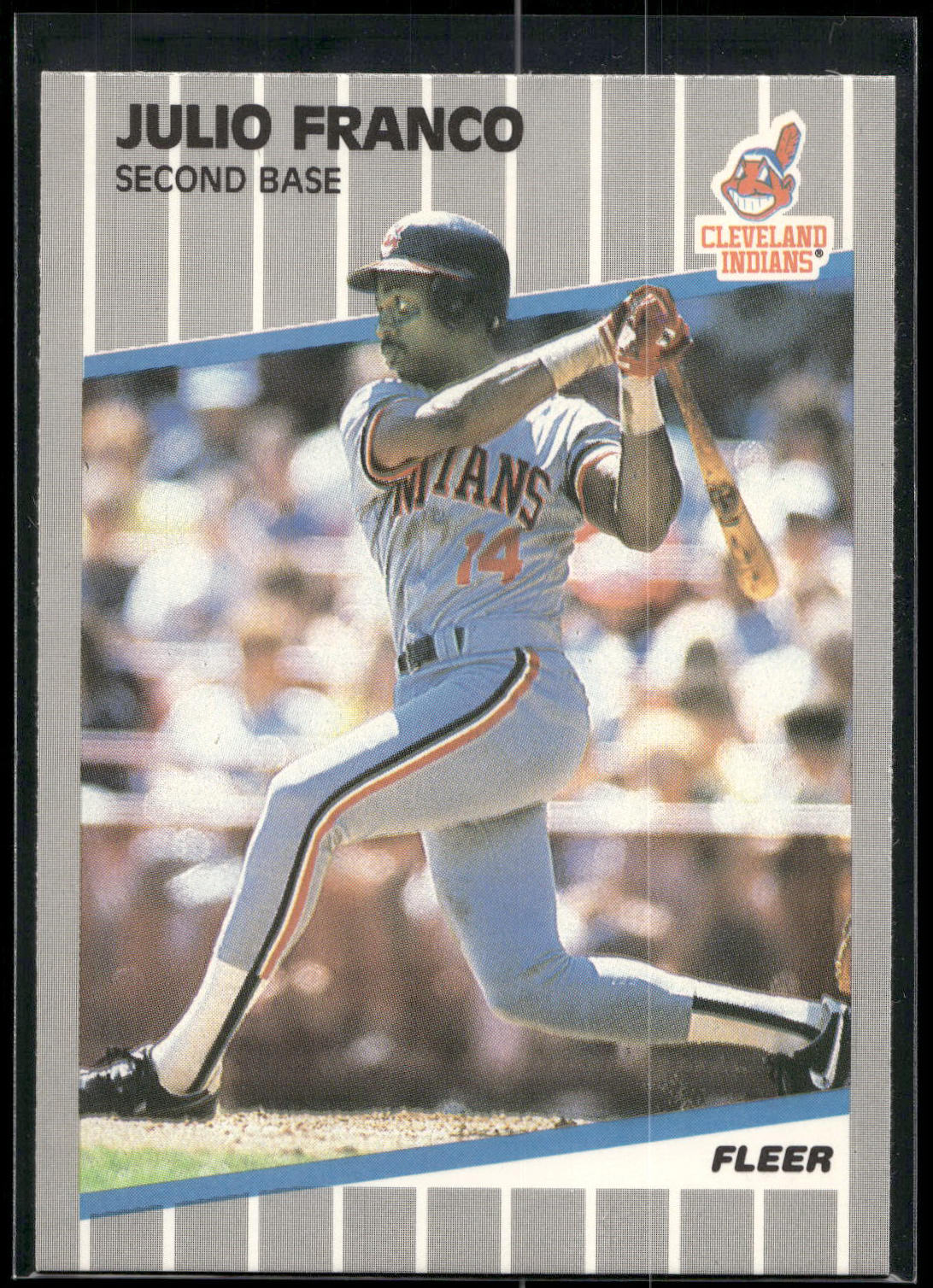 1989 Fleer #404 Julio Franco